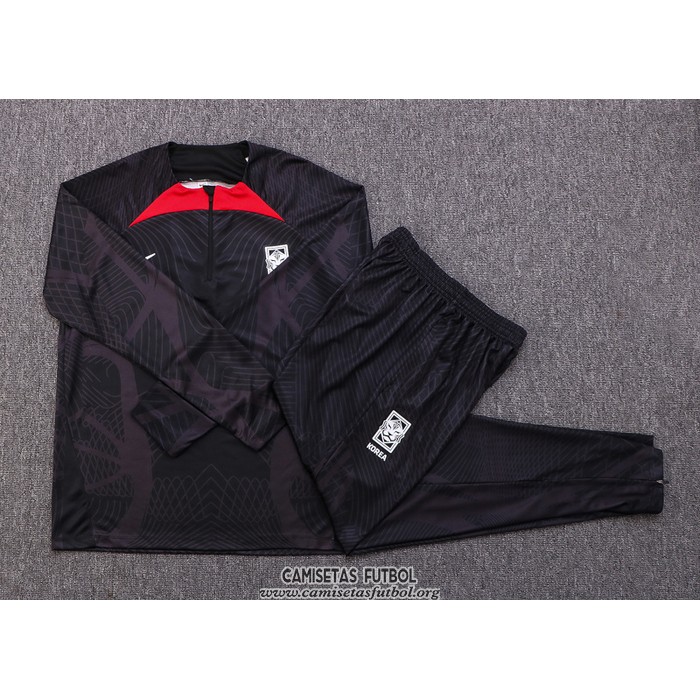 Chandal de Sudadera del Corea del Sur 2022/2023 Negro